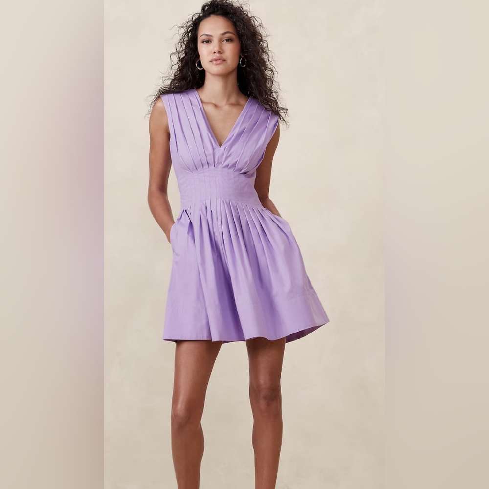 Banana Republic Lavender Midi Dress